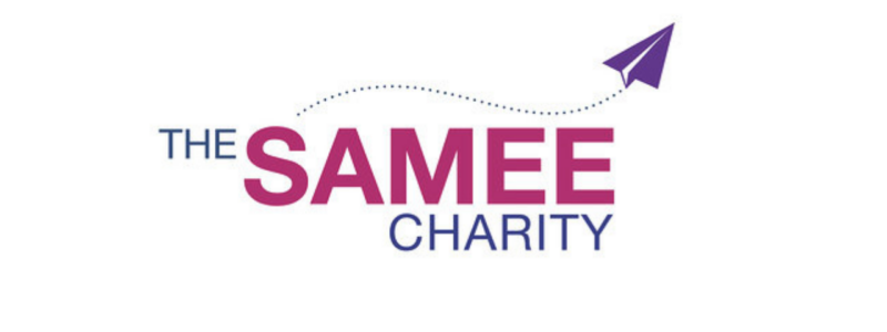 Logo with text that reads 'The SAMEE Charity'.